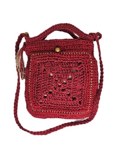 Sac à main pochette Madeleine rouge