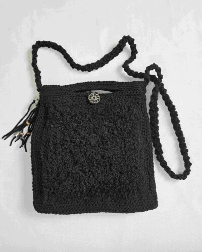 Sac à main pochette Madeleine noir