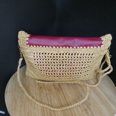 Pochette Fanny Beige Bordeaux - Image 2