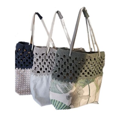 Sac cabas de plage et course - modèle Paulette - fifiecreation.com