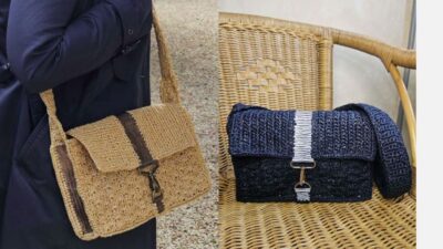 Sac en cuir et raphia made in France pour femme - fifiecreation.com